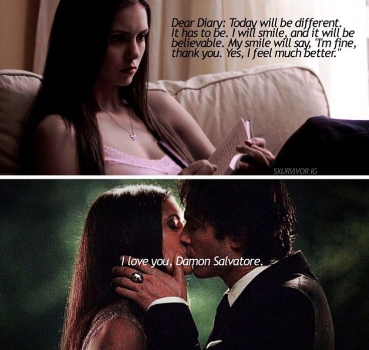 first and last scene - damon and elena - love it!!!